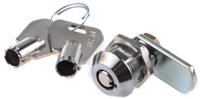 4303-0100ba Euro-Locks a Lowe & Fletcher group Company Tumbler Lock, 18mm Panel-to-Tongue, 19.2 x 16mm Cutout, Key Unlock