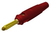 930727701 Hirschmann Test & Measurement Red Male Banana Plug, 4 mm Connector, Solder Termination, 30A, 30 V ac, 60V dc, Gold
