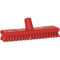 70414 Vikan Hard Bristle Red Scrubbing Brush, 24mm bristle length, PET bristle material
