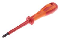 t49145-1 CK Pozidriv Insulated Screwdriver, PZ1 Tip, 75 mm Blade, VDE/1000V
