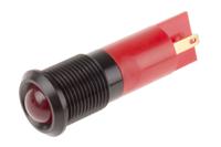 210-175 RS PRO Red Panel Mount Indicator, 110V ac, 14mm Mounting Hole Size, Solder Tab Termination, IP67