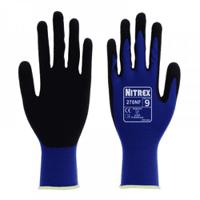 270nf-08 Unigloves 270NF Black, Blue Nylon Work Gloves, Size 8, Nitrile Coating