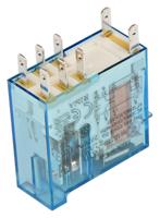 465290480020 Finder Plug-In Mount Power Relay, 48V dc Coil, 8A Switching Current, DPDT