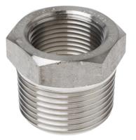826-7084 RS PRO Stainless Steel Pipe Fitting, Straight Hexagon Bush, Male R 1in x Female Rc 3/4in
