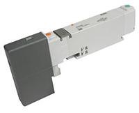 vqc2301n-51 SMC 5/3 Pneumatic Solenoid Valve - Solenoid/Pilot/Spring VCQ2000 Series 24V dc