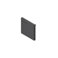 3842548753 Bosch Rexroth Black Polypropylene End Cap, 45 mm Strut Profile, 10mm Groove