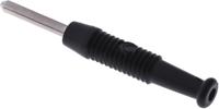 973509100 Hirschmann Test & Measurement Black Male Banana Plug - Solder, 60V dc