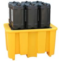 360-076 RS PRO Polyethylene Drum Pallet for Spill Control, 230L Capacity