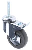 155311420 Guitel Hervieu Braked Swivel Castor Wheel, 80kg Capacity, 100mm Wheel