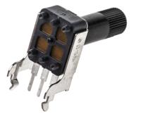 rk09k1110a04 Alps Alpine RK09K 10kΩ Rotary Carbon Film Potentiometer, Panel Mount (Through Hole), RK09K1110A04