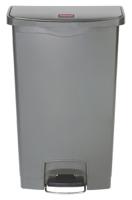 1883604 Rubbermaid Commercial Products Slim Jim 68L Grey Pedal Polyethylene Waste Bin