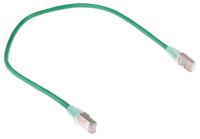 557-008 RS PRO, 0.5m Cat5e, Green RJ45 to Male RJ45 Male, F/UTP Shielded, Terminated PVC Sheath