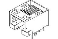 855045001 Molex 85504 Series Female RJ45 Connector, Through Hole, Cat5e Right Angle 1 Port 1 -Way
