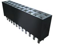 ssw-101-01-s-d Samtec SSW Series Straight Through Hole Mount PCB Socket, 2-Contact, 2-Row, 2.54mm Pitch, Solder Termination