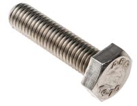 190-383 RS PRO Stainless Steel, Hex Bolt, M10 x 40mm