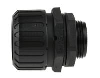 7tca296060r0125-xf25m25d Adaptaflex Straight, Conduit Fitting, 25mm Nominal Size, M25, Nylon 66, Black IP65 rating