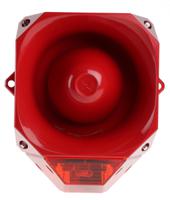 7052111ful-0047 Eaton Series Red Sounder Beacon, 230 V ac, IP66, Wall Mount, 110dB at 1 Metre