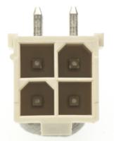 87427-0402 Molex Mini-Fit Jr Series Right Angle Through Hole PCB Header, 4 Contact(s), 4.2 mm Pitch, 2 Row, Shrouded