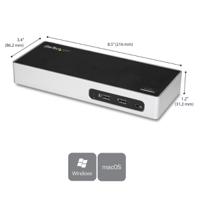 dk30add StarTech.com Dual Monitor USB 3.0 Docking Station with DVI, HDMI, VGA - 6 x USB ports, USB C