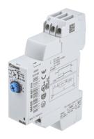 88827014 Crouzet DIN Rail Mount Timer Relay, 24 → 240V ac/dc, 1-Contact, 0.1 s → 100h, 1-Function, Solid State