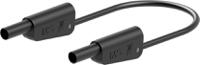 662010-05021 Staubli Test lead, 19A, 1kV, Black, 500mm Lead Length