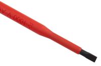 125-3082 RS PRO Slotted Insulated Screwdriver, 5.5 x 1 mm Tip, 125 mm Blade, VDE/1000V, 225 mm Overall