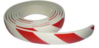 puc500rb Viso Red, White Wall Protector 5000mm x 60mm