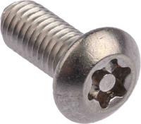 621-2681 RS PRO Plain Button Stainless Steel Tamper Proof Security Screw, M5 x 12mm