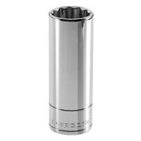 j8la Facom 3/8 in Drive 8mm Long Socket, 12 point, 55 mm Overall Length