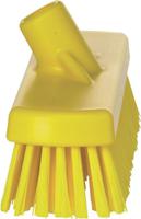 70606 Vikan Broom, Yellow With Polyester, Polypropylene, Stainless Steel Bristles for Deck washer brush