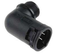 alwd-m207 PMA 90° Elbow, Conduit Fitting, 20mm Nominal Size, M20, PA 6, Black IP66 rating