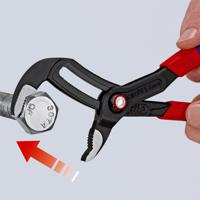 87-22-250 Knipex Cobra® QuickSet Water Pump Pliers, 250 mm Overall, Angled, Straight Tip, 50mm Jaw