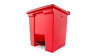 fg614300red Rubbermaid Commercial Products Legacy Step-On 30L Red Pedal Plastic Waste Bin
