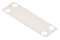 492-320 RS PRO Cable Tie Cable Markers, Natural, Pre-printed "Blank", for Cables