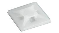 rnd-475-00380 RND Self Adhesive White Cable Tie Mount, 2.4mm Max. Cable Tie Width