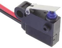 d2hw-c213mr Omron Hinge Lever Micro Switch, Pre-wired Terminal, 2 A @ 12 V dc, SPST, IP67