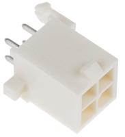 1-770174-0 TE Connectivity Mini-Universal MATE-N-LOK Series Straight Through Hole PCB Header, 4 Contact(s), 4.14 mm Pitch, 2 Row,