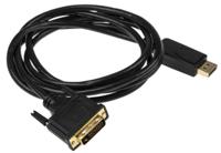 182-8785 RS PRO Male DisplayPort to Male DVI-D Dual Link, PVC  Cable, 1080p, 2m