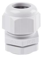 f7002100r SIB SIB-TEC Series Grey PA 6 Cable Gland, PG21 Thread, 9mm min., 18mm max., IP68