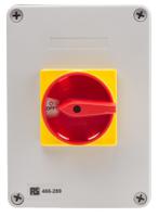 466-289 RS PRO 3P Pole DIN Rail Isolator Switch - 80A Maximum Current, 30kW Power Rating, IP65