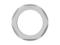 1sng607016r0000 Light Grey UL 94 V2 PA 6 Cable Gland Locknut, M40 Thread