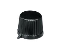 a1685540 OKW 11.4mm Black Potentiometer Knob for 4mm Shaft Round Shaft, A1685540