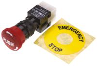 745-2442 RS PRO Emergency Stop Push Button, Panel Mount, DPDT, IP65