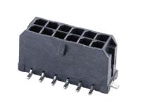 430451218 Molex 43045 Series Vertical Surface Mount PCB Header, 12 Contact(s), 3 mm Pitch, 2 Row, Shrouded