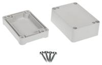 186-2267 RS PRO Grey ABS Enclosure, IP65, IK09, Grey Lid, 70 x 50 x 36.75mm