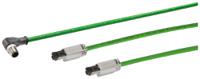 6xv18715bh50 Siemens, 5m Cat5e, Green RJ45 to Female RJ45, Aluminium foil with a braided tin-plated copper wire screen Shielded,