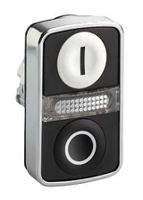 zb4bw7a1721 Schneider Electric Harmony XB4 Series Black, White Momentary Push Button Head, 22mm Cutout, IP66, IP67, IP69K