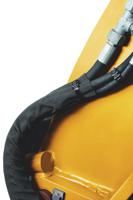 170-01301-hegws25-pa6-bk HellermannTyton Braided Polyamide Black Cable Sleeve, 15mm Diameter, 50m Length, Helagaine HEGWS Series