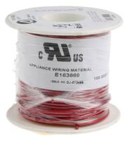 3053-rd005 Alpha Wire Premium Series Red 0.52 mm² Hook Up Wire, 20 AWG, 10/0.25 mm, 30m, PVC Insulation, 3053 RD005