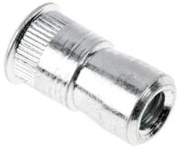 623-5599 POP Clear Passivated, Galvanised, M3 Steel Threaded Insert, 5.36mm Depth 9.4mm
